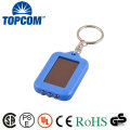 Factory Price 3 LED Energy Saving Rechargeable Solar Powered LED Keychain